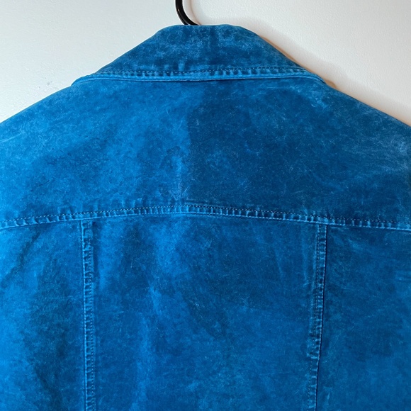 ❌ SOLD! Vintage 70’s turquoise suede leather - Picture 8 of 11